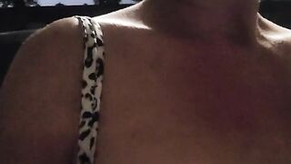 Topless Milf Cleans Muscle Car in public