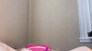 BBW HORNY SLUT FUCKS HERSELF WHILE MOANING FOR DADDY POV