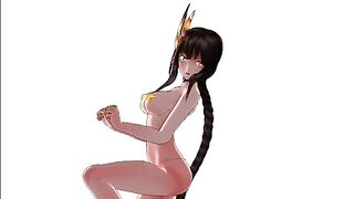 Sexy Tanned Girl Dancing (3D HENTAI)