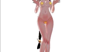 Sexy Tanned Girl Dancing (3D HENTAI)