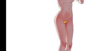 Sexy Tanned Girl Dancing (3D HENTAI)