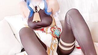 【カノジョドリ！】コスプレ足コキ動画???? 原神 甘雨