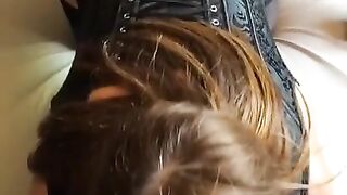 Couple amateur français : Je suce mon nouveau mec en petite lingerie
