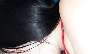 My lactating Indian aunt sucks my dick I cum twice