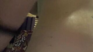 Cute butt in your face as her asshole makes noisy squelchy sounds as it's gently fucked with anal beads