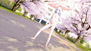 Kiana Pink Cat Full Nude Differentials - Kaede - Green Eyes Color Edit Smixix