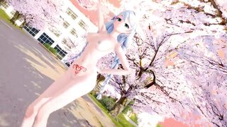 Kiana Pink Cat Full Nude Differentials - Kaede - Green Eyes Color Edit Smixix