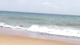 Sri lankan girl beach fun