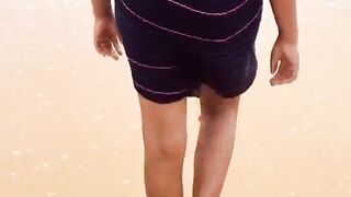 Sri lankan girl beach fun