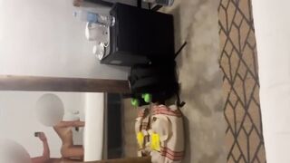 Coppia amatoriale amateur scopa missionary allo specchio in camera alle Canarie!POV sborrata