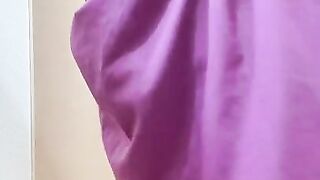【変態CA】8/28今日の染み付き水玉柄のパンティー❤️パンチラ、パンツ脱ぎからおまんこ汁付きの黄ばんだクロッチまで見てね♪