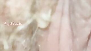 Ultra Hairy Cunt Pissing Close up