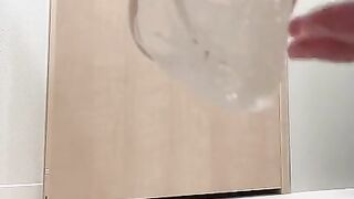 【変態CA】9/12今日の染み付きベージュの透け透けＴバック❤️パンチラ、パンツ脱ぎからおまんこ汁付きの黄ばんだクロッチまで見てね♪