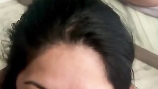 blow job queen sucks this dick dry