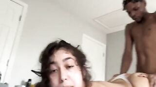 Islandgal taking this big Jamaican dick