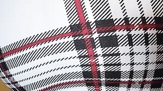 Blasting farts in my plaid skirt