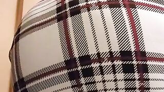 Blasting farts in my plaid skirt