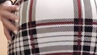 Blasting farts in my plaid skirt