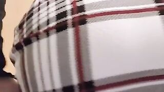 Blasting farts in my plaid skirt