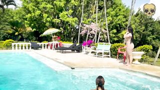 Lesbian pool party