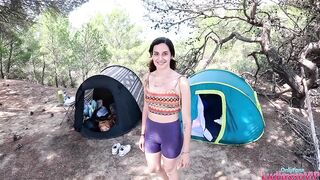 Stepdaughter Secretely Sucks Cock While Camping!