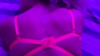 EATING THE HOT INFLUENCER WITH ANAL PLUG WHILE SHE DRINKS ALL MY MILK