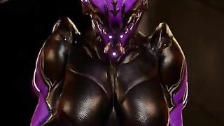 Niki Valkyr Warframe POV Riding 3D Animation