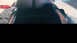 EBONY FEMDOM WITH JUICY ASS ROUGH FUCKS HER SLAVE -PEGGING