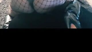 EBONY FEMDOM WITH JUICY ASS ROUGH FUCKS HER SLAVE -PEGGING