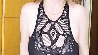 Huge tits teasing by MariaOld