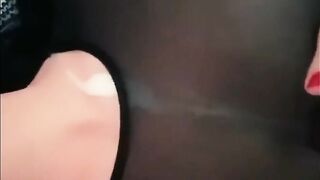 Married MILF getting tittyfucked and taking a load