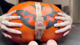 Happy Halloween Pumpkin Ass Painting