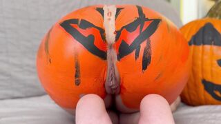 Happy Halloween Pumpkin Ass Painting