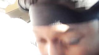 Creeddaking sloppy car blowjob