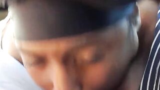Creeddaking sloppy car blowjob