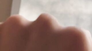 Close up in front of the mirror
