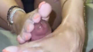 French tips foot job hand job