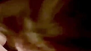 Sensual blowjob of a pretty French milf: big cumshot between Agathe's tits