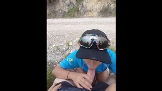 SALIMOS A TROTAR Y MI NOVIA SE QUERIA HIDRATAR CGUPANDOME LA POLLA