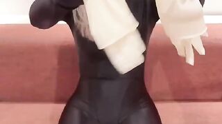 全身タイルと手袋を着てみた
