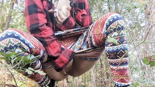 Pissing outdoors and Cumming in the forest (thanksgiving pt 2)