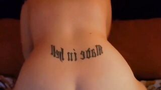 Riding dildo with butt plug