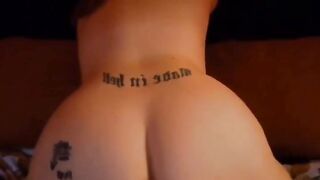 Riding dildo with butt plug