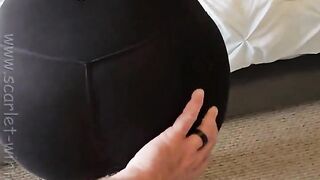 Slut MILF Teacher in leggings sucks and fucks her neighbor