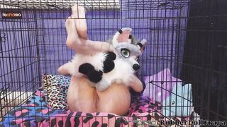caged puppy cunt
