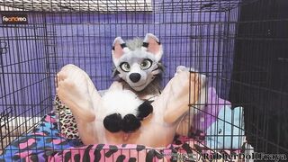 caged puppy cunt