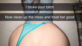 Cheating girl fucks guy on first tinder date and snaps bf on Snapchat
