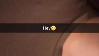 Cheating girl fucks guy on first tinder date and snaps bf on Snapchat