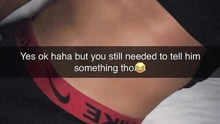 Cheating girl fucks guy on first tinder date and snaps bf on Snapchat