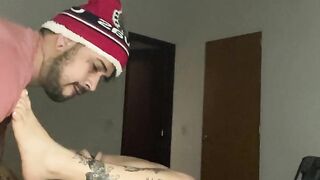 My neighbor is horny, has a great orgasm
